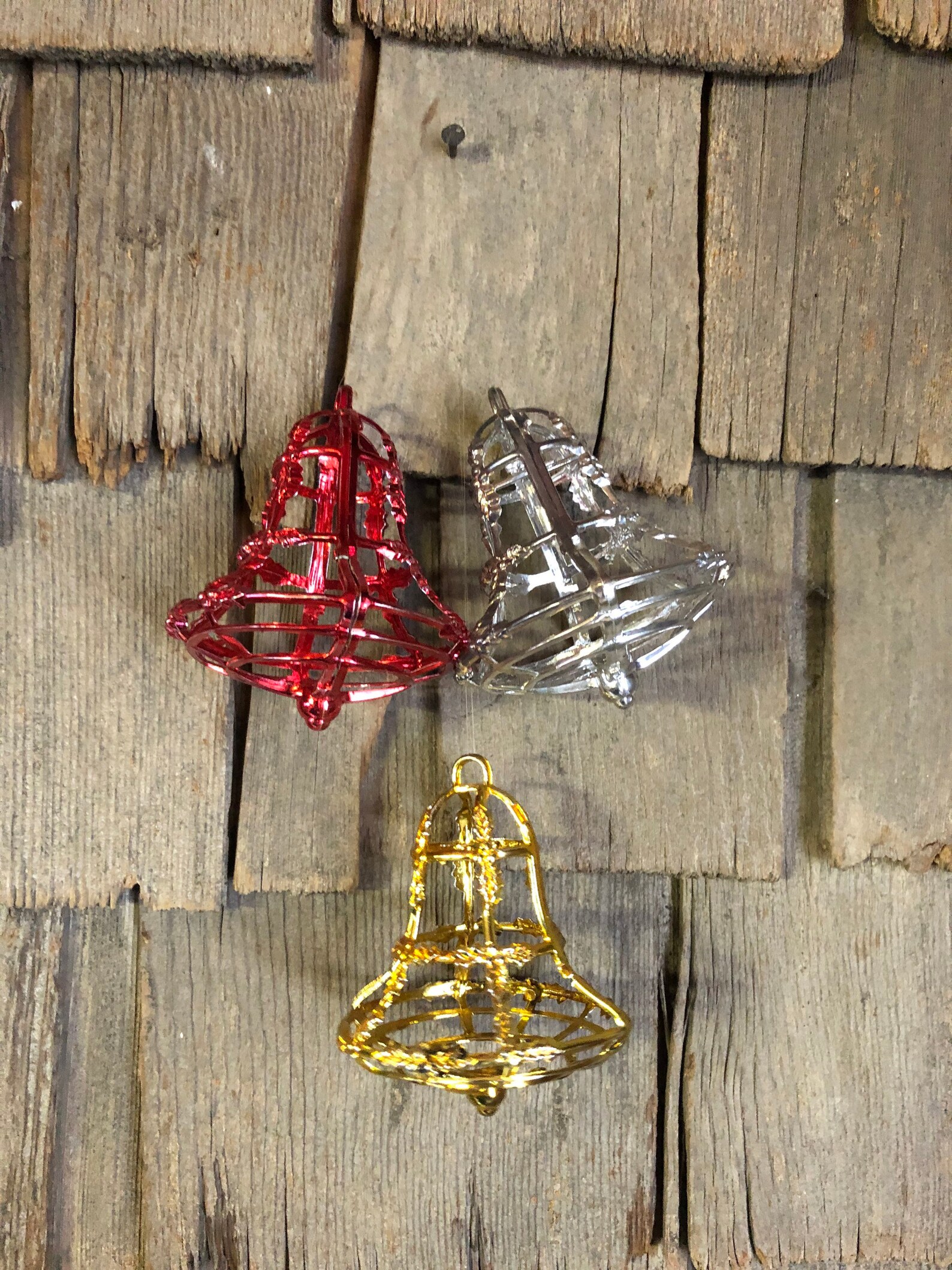 Set of 3 Vintage Christmas Bells Etsy