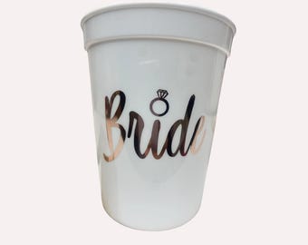Copas para fiesta de novia o equipo de novias - Recuerdo de despedida de soltera