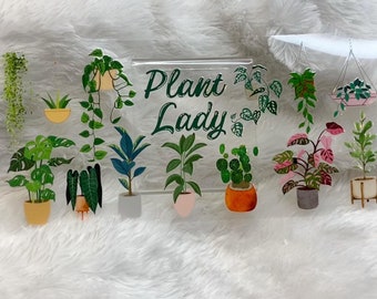 Plant Lady UV DTF Wrap: 16oz Tumbler Decal