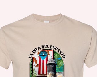 Camiseta La Isla Del Encanto, Camiseta Boricua Power