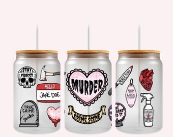 Murder Mystery Cup Wrap UVDTF 16 Unzen Cup Wrap
