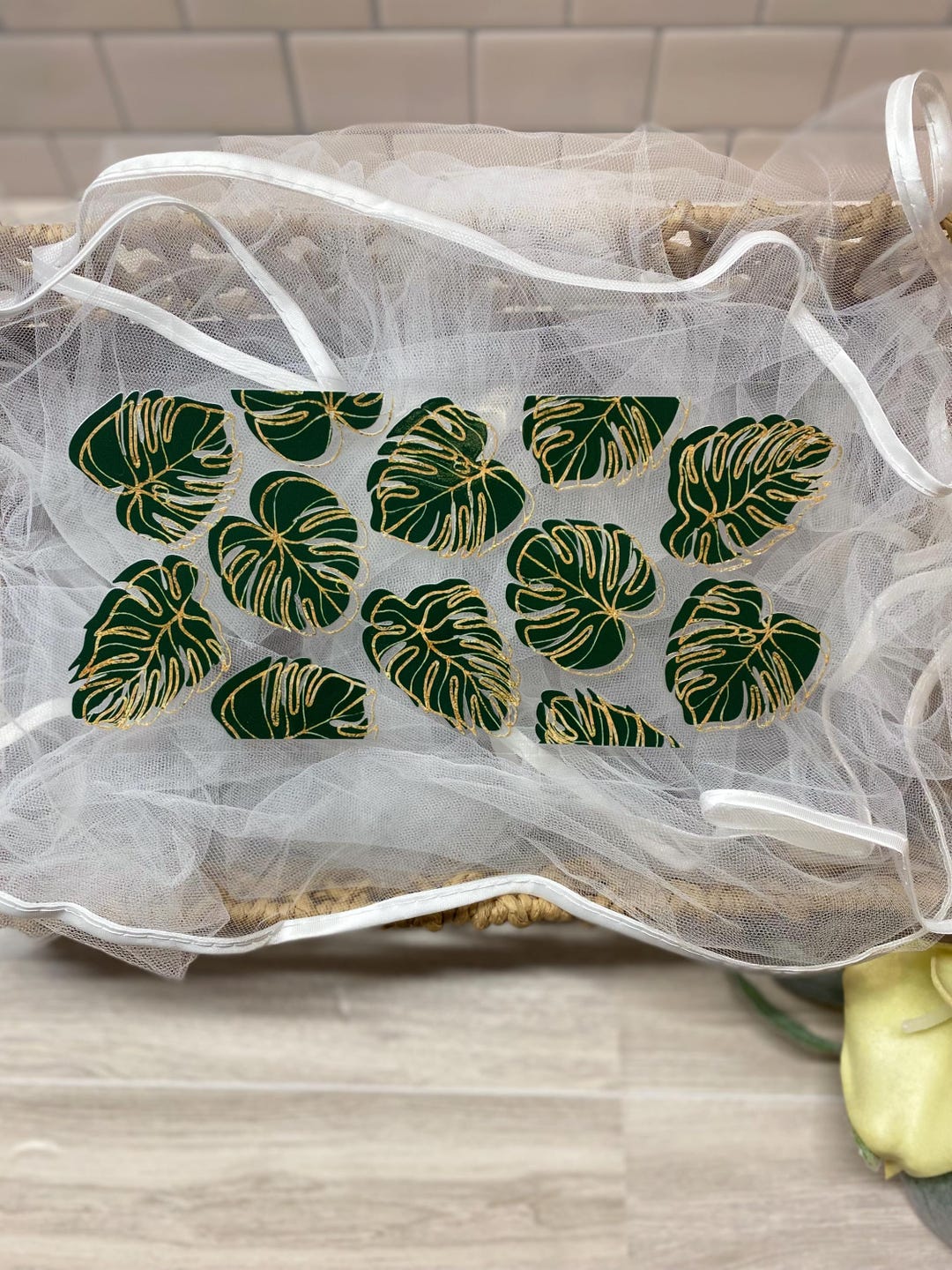 Monstera Green Leaves UV DTF 16oz Cup Wrap P9 - Etsy