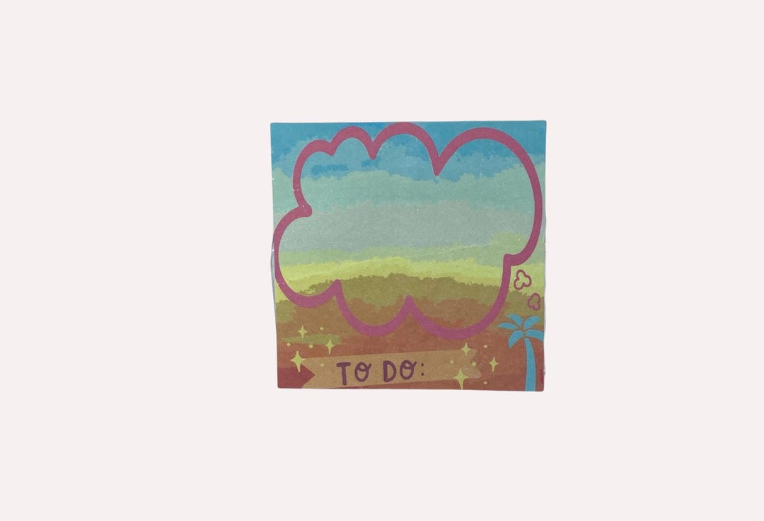 Retro Sunset Palm Tree Sticky Notes: To-do List, Beachy Vibe - Etsy UK