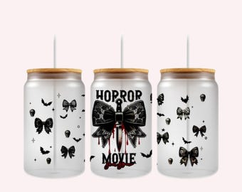Horrorfilm UV DTF 16oz Cup Wrap