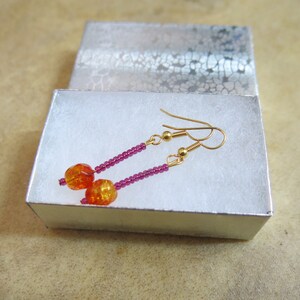 Mooi in Pink & Orange Earrings