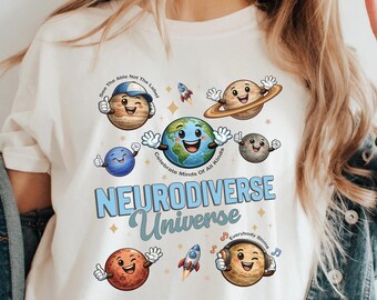 Sped Teacher Gift Shirt, Neurodiverse Universe Comfort Colors Tee, Special Education Educator