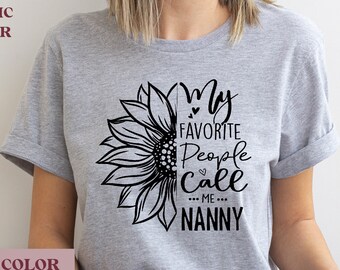 Funny Nanny Shirt Nanny Mothers Day Gifts New Nanny Birthday Gift T Shirt Mothers Day Gift For Nanny Life Shirts Best Nanny Tshirt RDM540