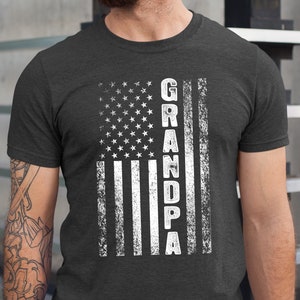 Grandpa Flag T-Shirt: Patriotic Gift for Grandfather