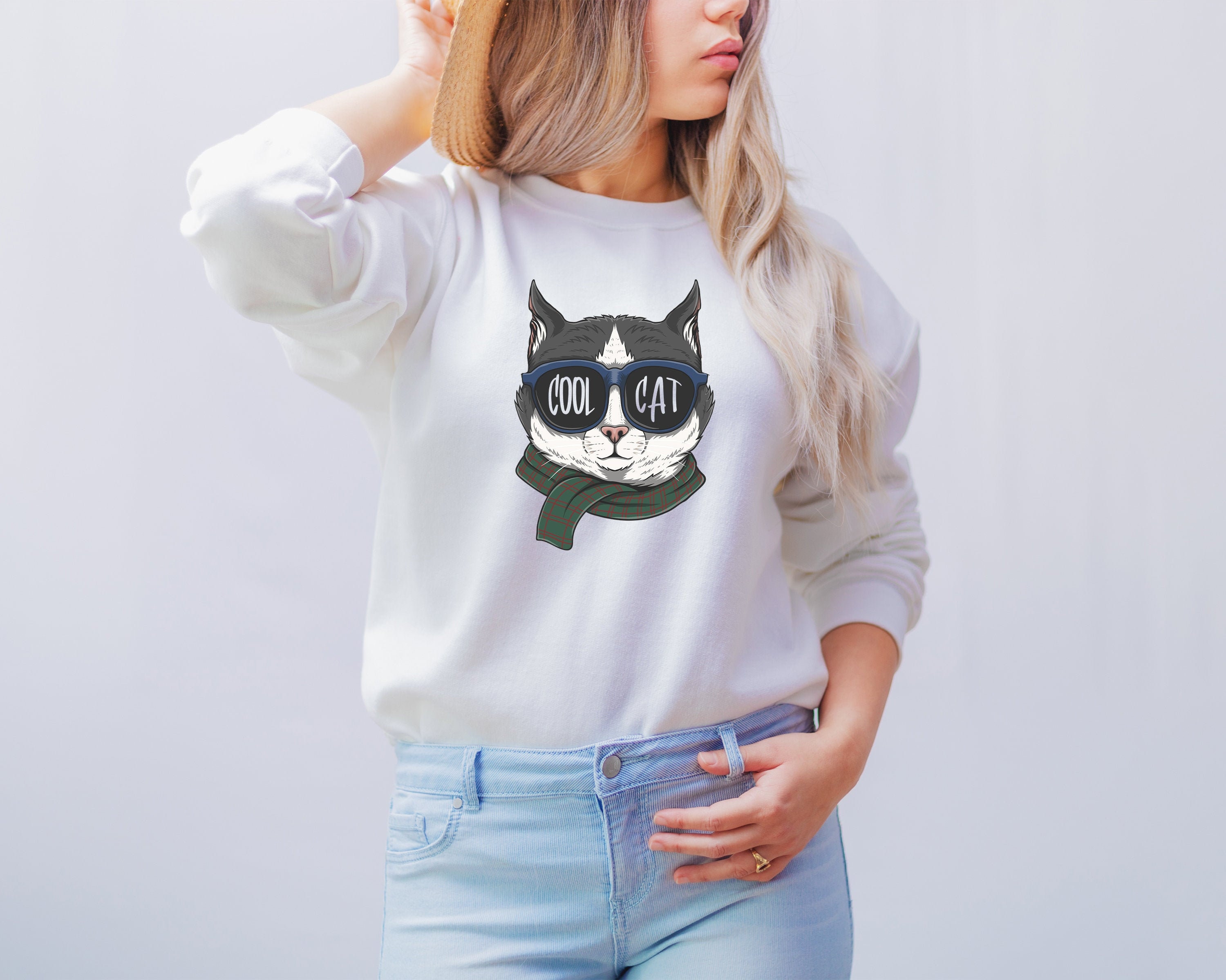 Cat Sweatshirt For Cats
 Cool Cat Sweatshirt Funny Cat Sweatshirt Cat Lover Hoo s