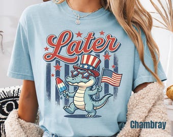 Camiseta del 4 de julio, camiseta divertida para procrastinadores, regalo con humor para las fiestas estadounidenses.