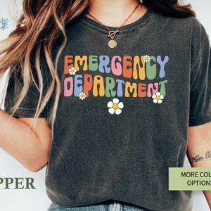 Future ER Nurse Gift Emergency Department Comfort Colors Shirt for New Nurses ER Techs image 1