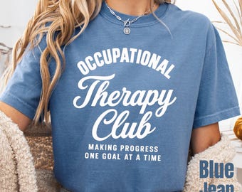 Camiseta del Club de Terapia Ocupacional, colores cómodos, regalo para especialista en motricidad fina, Departamento de Rehabilitación Pediátrica de COTA
