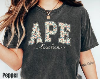 Comfort Colors Adapted PE Teacher Shirt, Special Education Gym Coach Tee, Neurodiversity APE Apparel