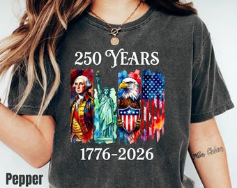 Camiseta 250 años 1776-2026, regalo familiar para la fiesta del 250 aniversario de EE. UU.