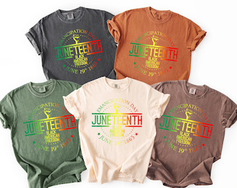 African American Juneteenth Emancipation Shirt, Black History Freedom Day Tee