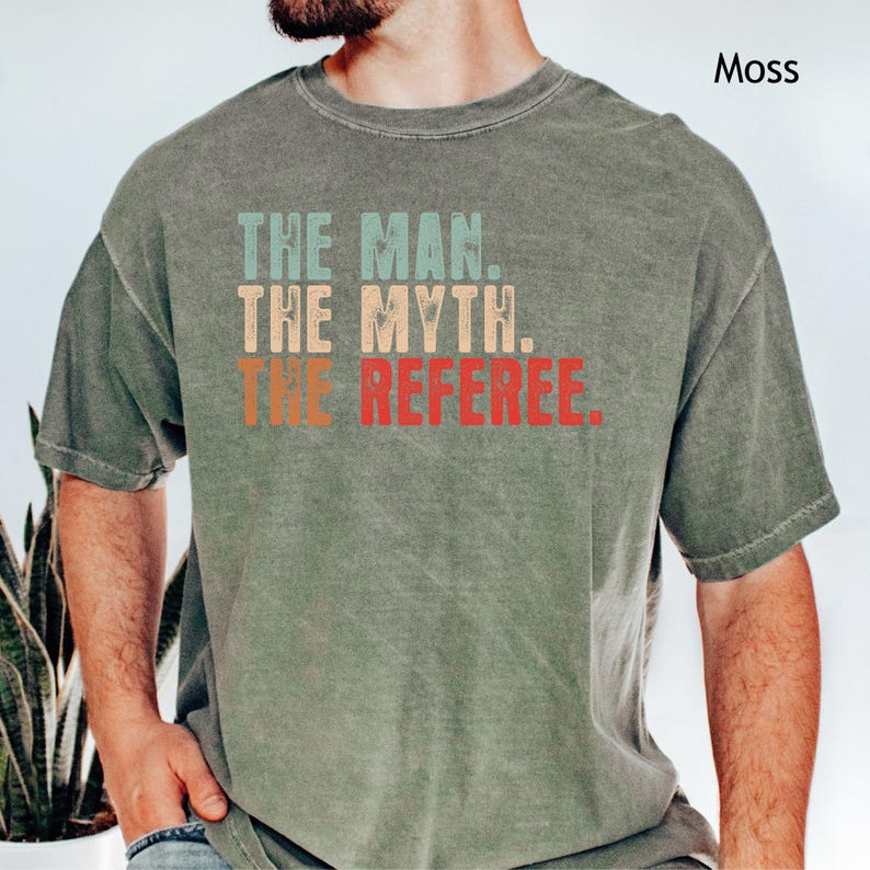 Funny Referee Shirt, The Man, The Myth, The Referee image 7