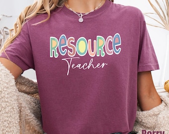 Resource Teacher Shirt Resource Crew Team Special Education School Staff Educator Gift Tee
