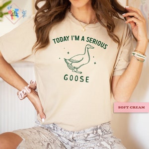 Today I'm A Serious Goose Shirt Mens Womens Goose Shirt Goose Lover Tshirt Animal Lover Gift