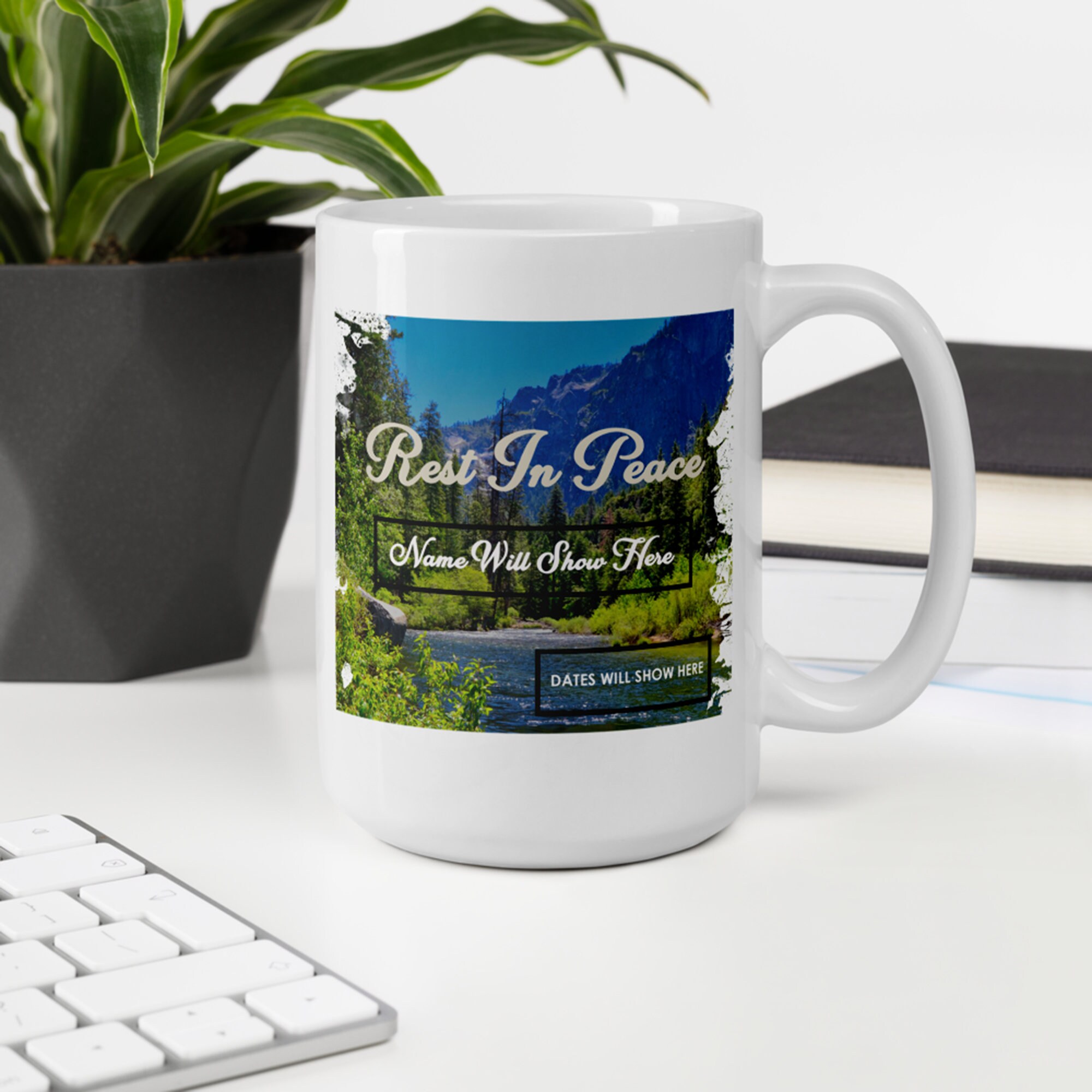Personalized Coffee Mug Memorial Rest In Peace For the loss Etsy