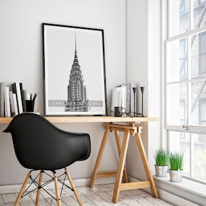 Poster, Poster, New York, New York, Chrysler, Chrysler Building, Foil, Painting, Decoration, Architecture