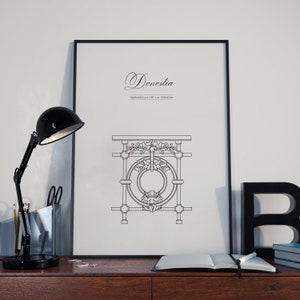 Poster, Poster, Donostia, San Sebastian Poster, Donosti, Wall Architecture, Art, Decoration, A4, A3, Playa de La Concha