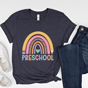 幼稚園教師シャツ、PRE-K シャツ、幼稚園ドリームチームシャツ、幼稚園チームシャツ、新学期シャツ、教師シャツ
