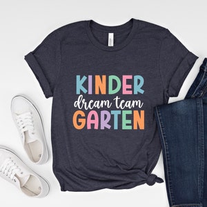 幼稚園ドリームチームシャツ、幼稚園教師シャツ、幼稚園卒業祝い、教師チームTシャツ、新学期シャツ