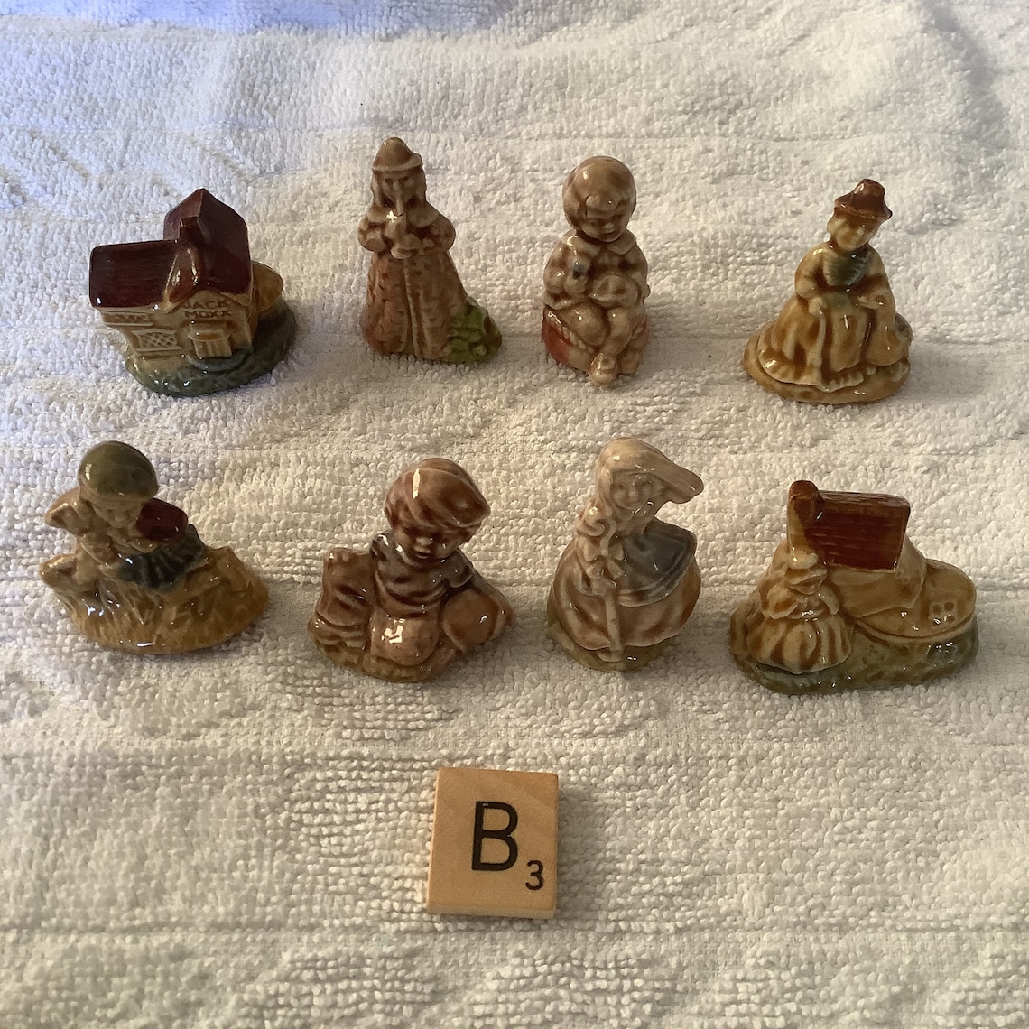 Red Rose Tea Figurines by Wade group of Eight group B Etsy