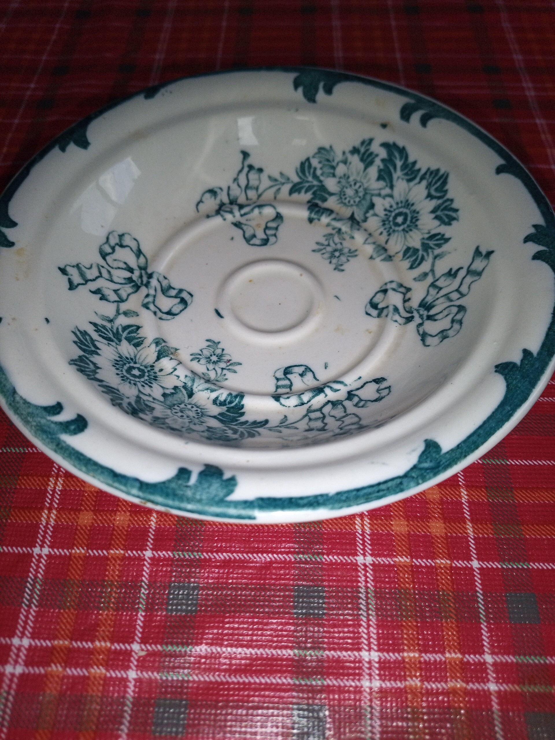Rare Vintage Huron Colonial Pottery Saucer England | Etsy