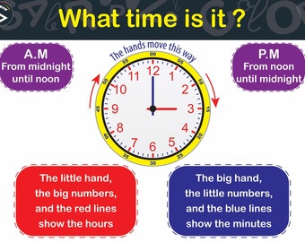 Time for Kids Teach Time to Kids Kindergarten Decor | Etsy