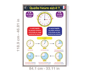 Horloge pédagogique à télécharger et à découper 