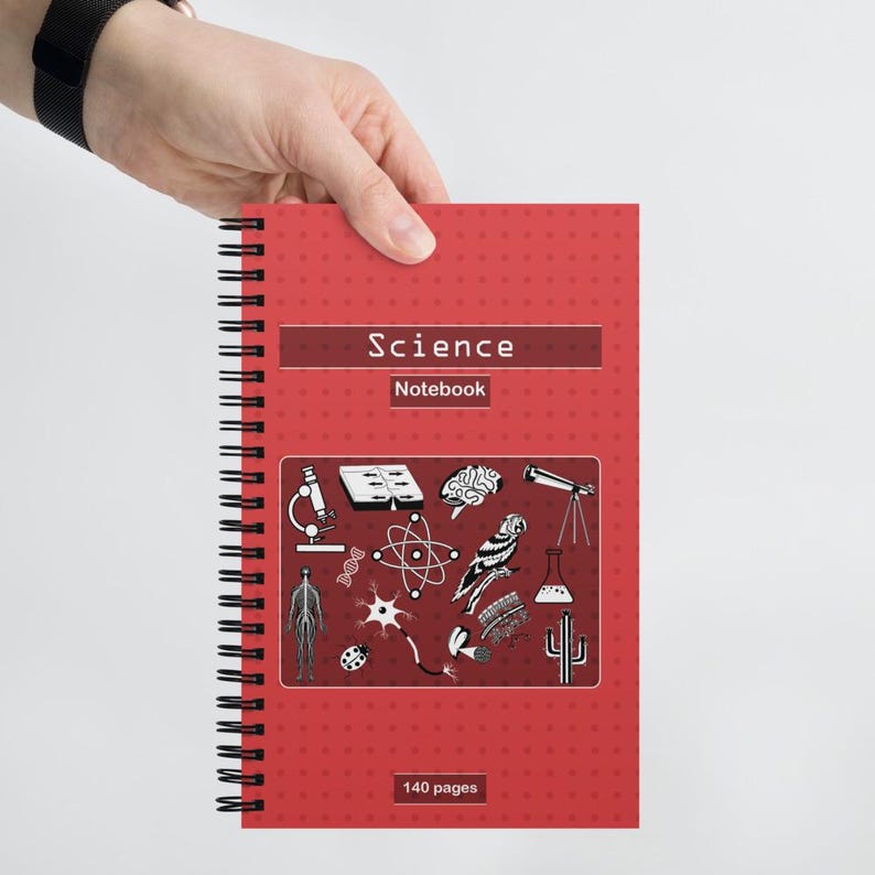 SCIENCE Spiral Notebook Dotted Paper Composition, for Scientific ...