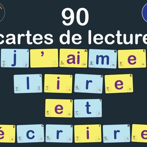 Lectura de letras y sílabas en francés, tarjetas didácticas imprimibles para guardería y clases de idiomas / DESCARGA DIGITAL