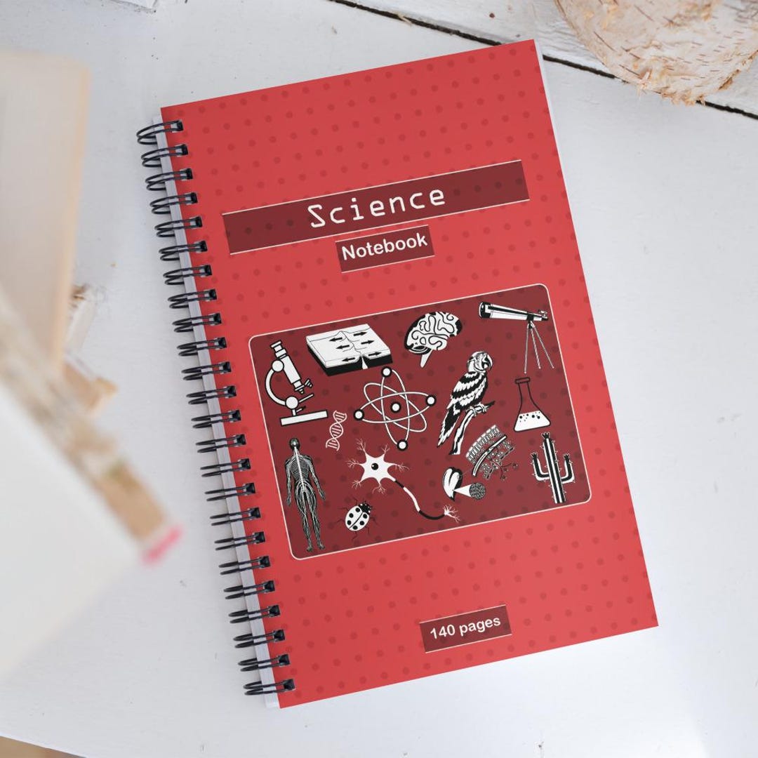SCIENCE Spiral Notebook Dotted Paper Composition, for Scientific ...