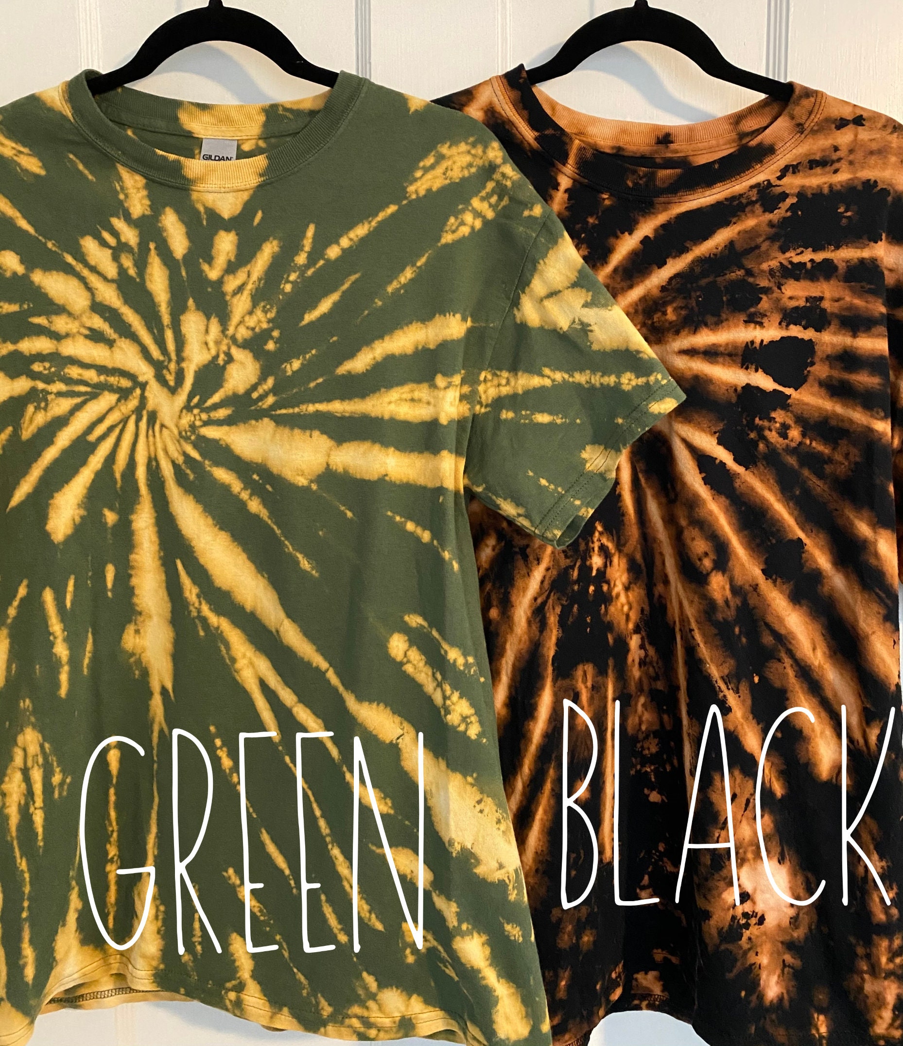 Bleach Dye Tshirts Etsy