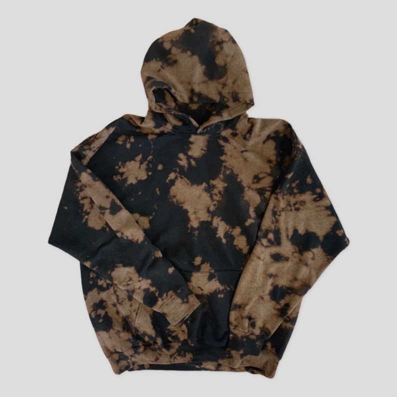 bleach dye hoodie