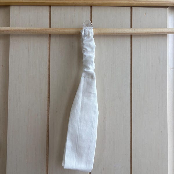 White Linen Headband
