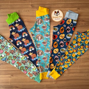 Children’s Leggings, Baby Legging Handmade, Kids Clothes, Relaxed Fit Girls and Boys Leggings