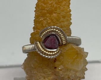 Natürliche Spinell Kristall Ring anpassbar