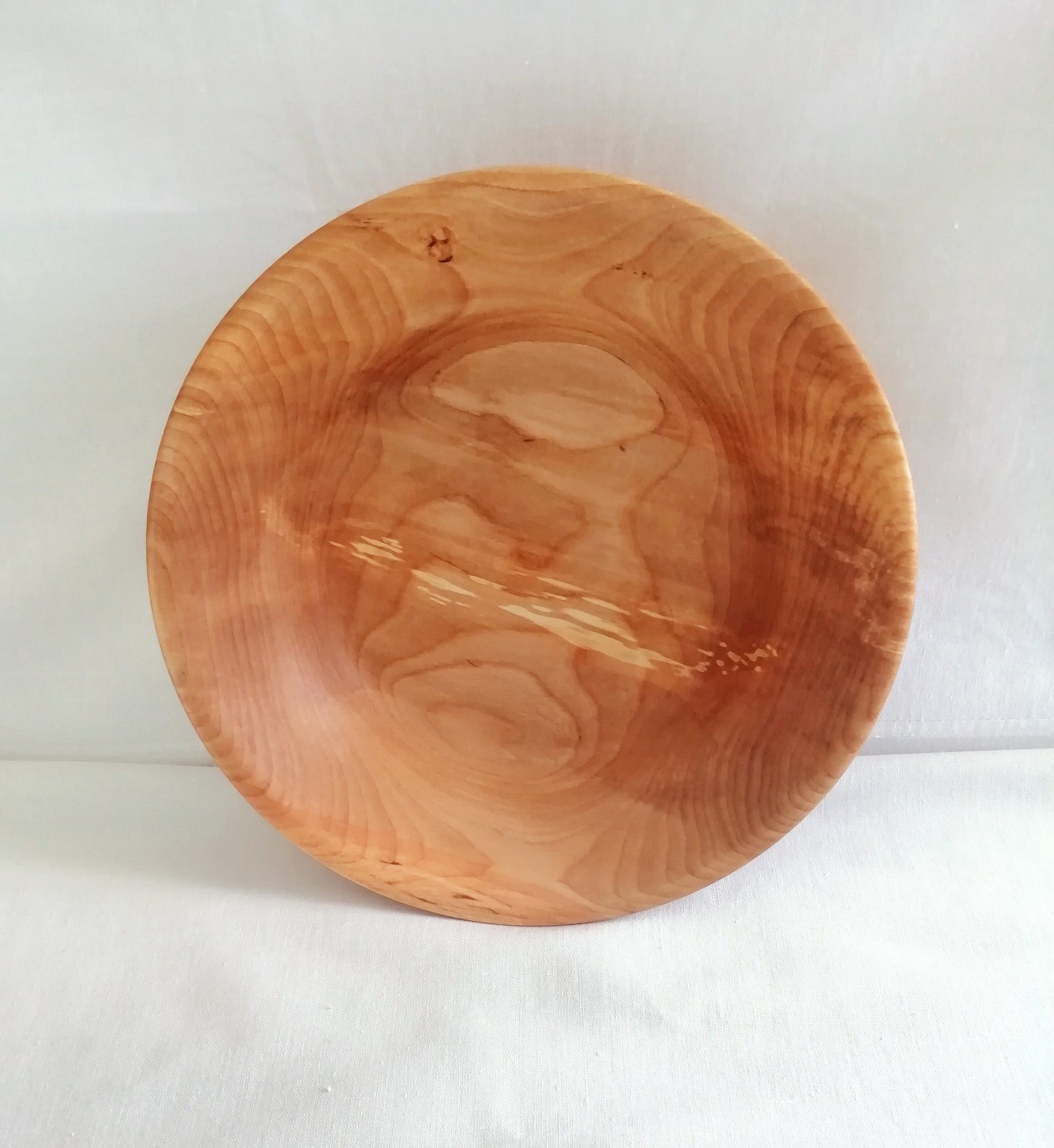 Birch wood serving bowl rustic wood bowl food safe wooden Etsy
