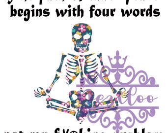 Inner Peace Quotes Funny Inner Peace Quote | Etsy Australia