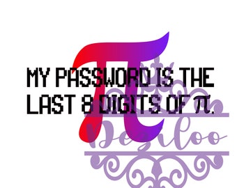 My password is the last 8 digits of Pi