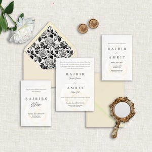 Modern Elegance Invitation Set