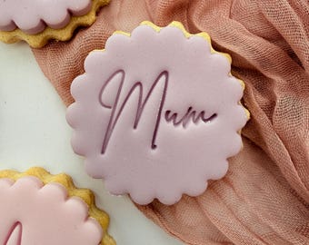 Mamo, wszystkiego najlepszego z okazji Dnia Matki, podwójna foremka do ciastek w rozmiarze M&S, spersonalizowana wytłaczarka