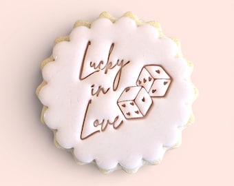 Lucky in Love, podwójna foremka do ciastek w rozmiarze M&S, personalizowana wytłaczarka