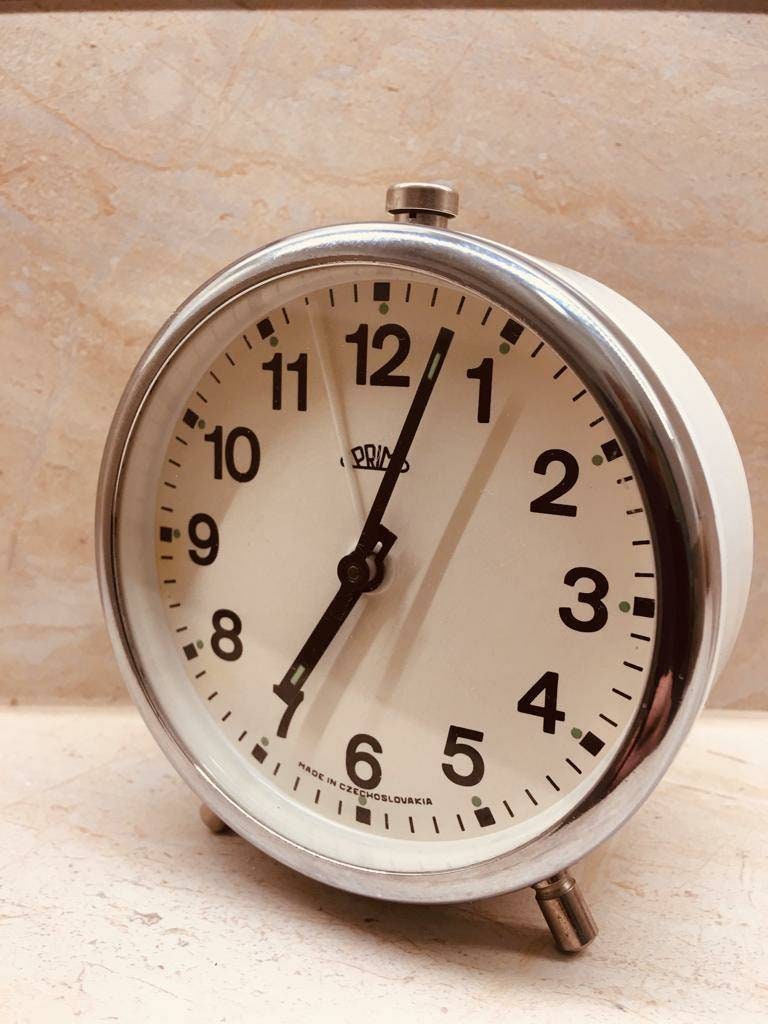 Винтажный будильник из Прима Чехословакия 1970-е годы - Etsy UK
