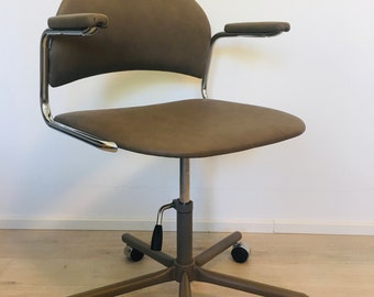 Silla de oficina vintage K 107 totalmente restaurada - Fabricada por Kovona
