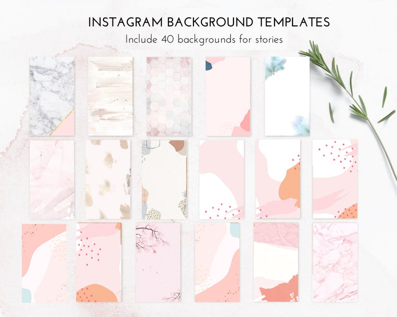 40 Stories Backgrounds Square Posts Backgrounds Bundle Etsy