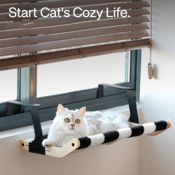 Cat Window Perch, Cat Window Hammock, Cat Radiator Hammock, Cat Radiator Bed, Cozy Cat Bed, Wooden Cat Shelf, Cat Furniture, Pet Furniture