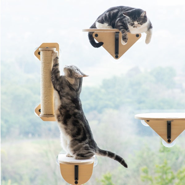 Air Cat Climbing Frame, Cat Window Perch, Cat Climbing Shelves, Cat Window Shelf, Cat Scratching Post, Cat Window Tree, Cat Window Seat
